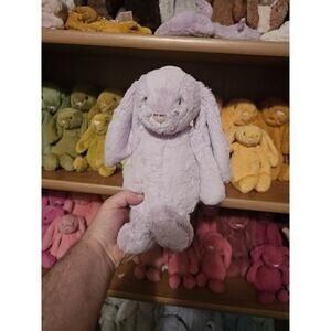 Jellycat Original Bashful Lilac Bunny Med NWT Rare HTF